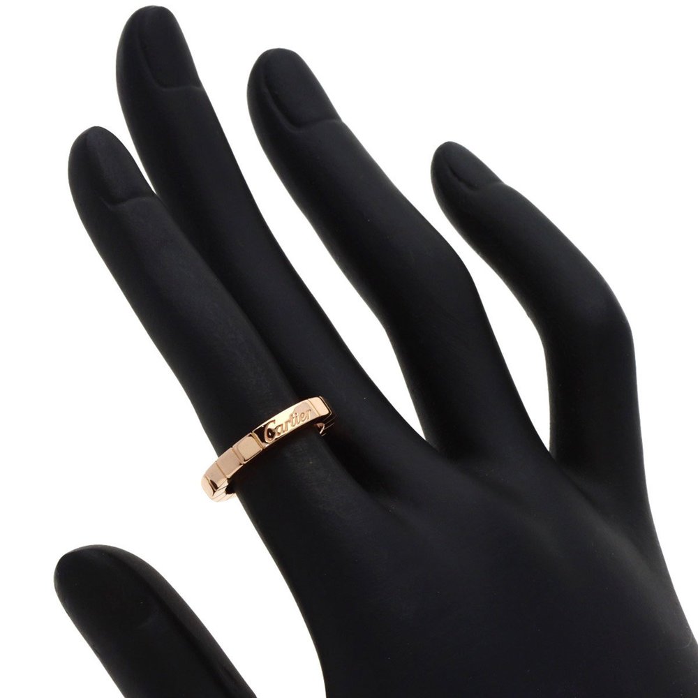 CARTIER Vintage Lanières Ring 18k Rose Gold #48 (US Size: 4.5) - Picture 5 of 6